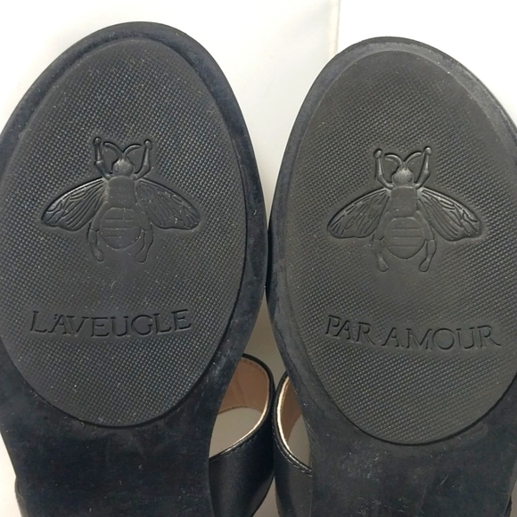 GUCCI Women's thong sandal with Gold Double G Black leather sz 41 11M - Picture 6 of 7